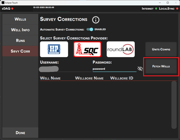 ECLIPSE TOUCH APPLICATION NOTE: Automatic Survey Corrections