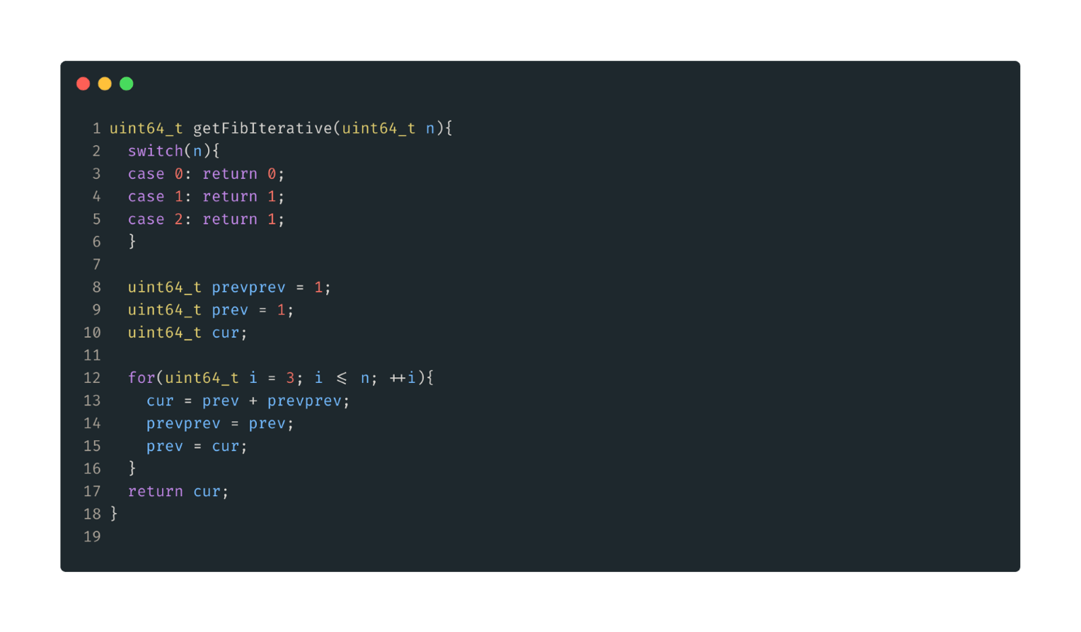 Comparing different methods to get the 50th Fibonacci number in C++